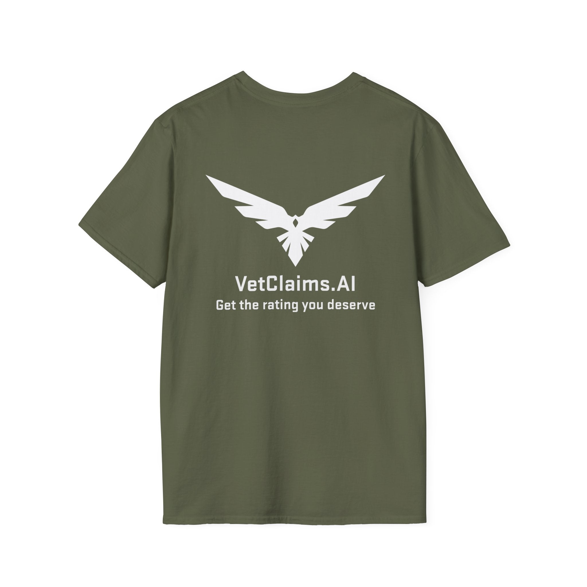 “Denied Like Tinder” Veteran T-Shirt – By VetClaims.AI