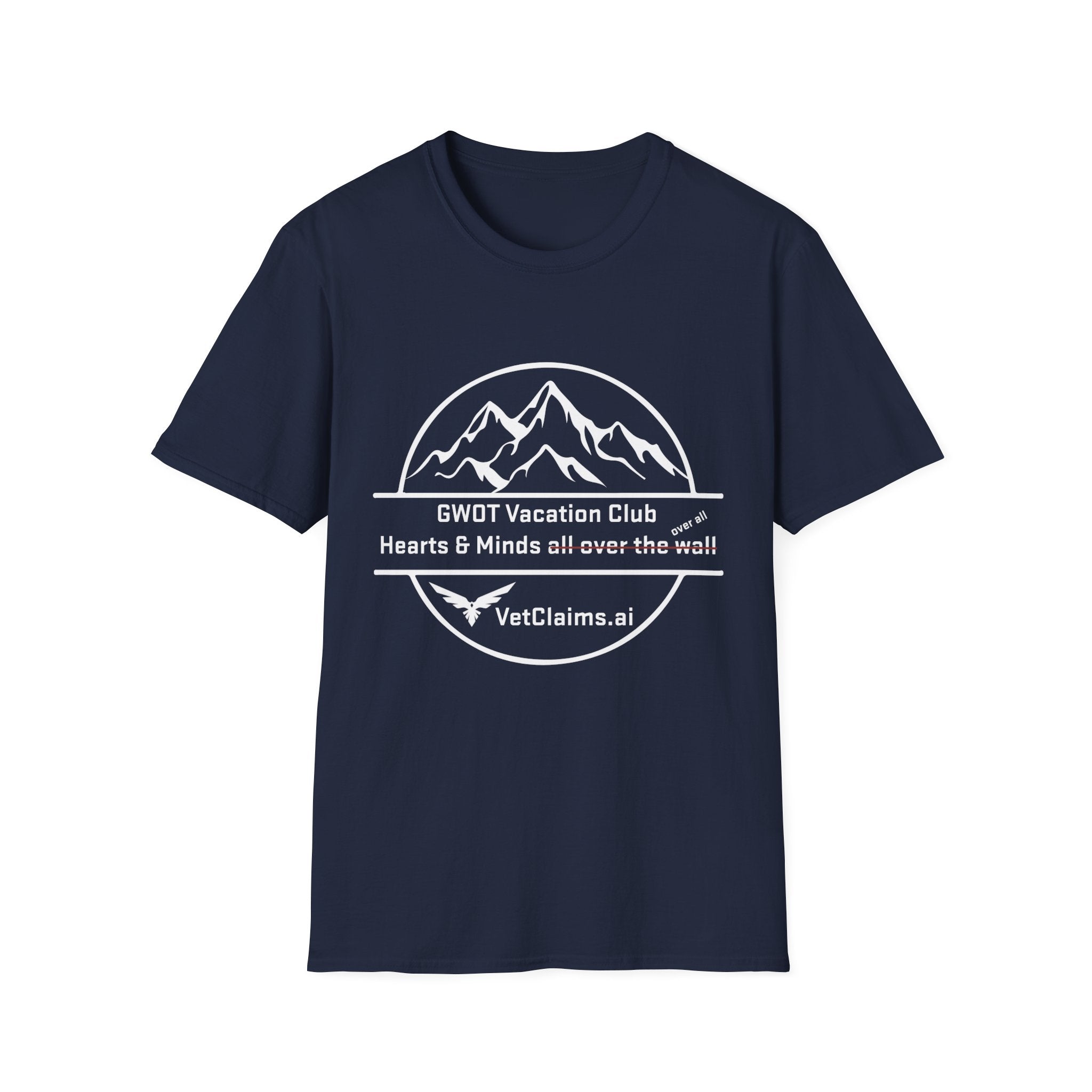 “GWOT Vacation Club” Veteran T-Shirt – By VetClaims.AI