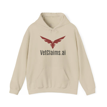 VetClaims.ai Logo Hoodie — Tech Vet Claims AI Pullover