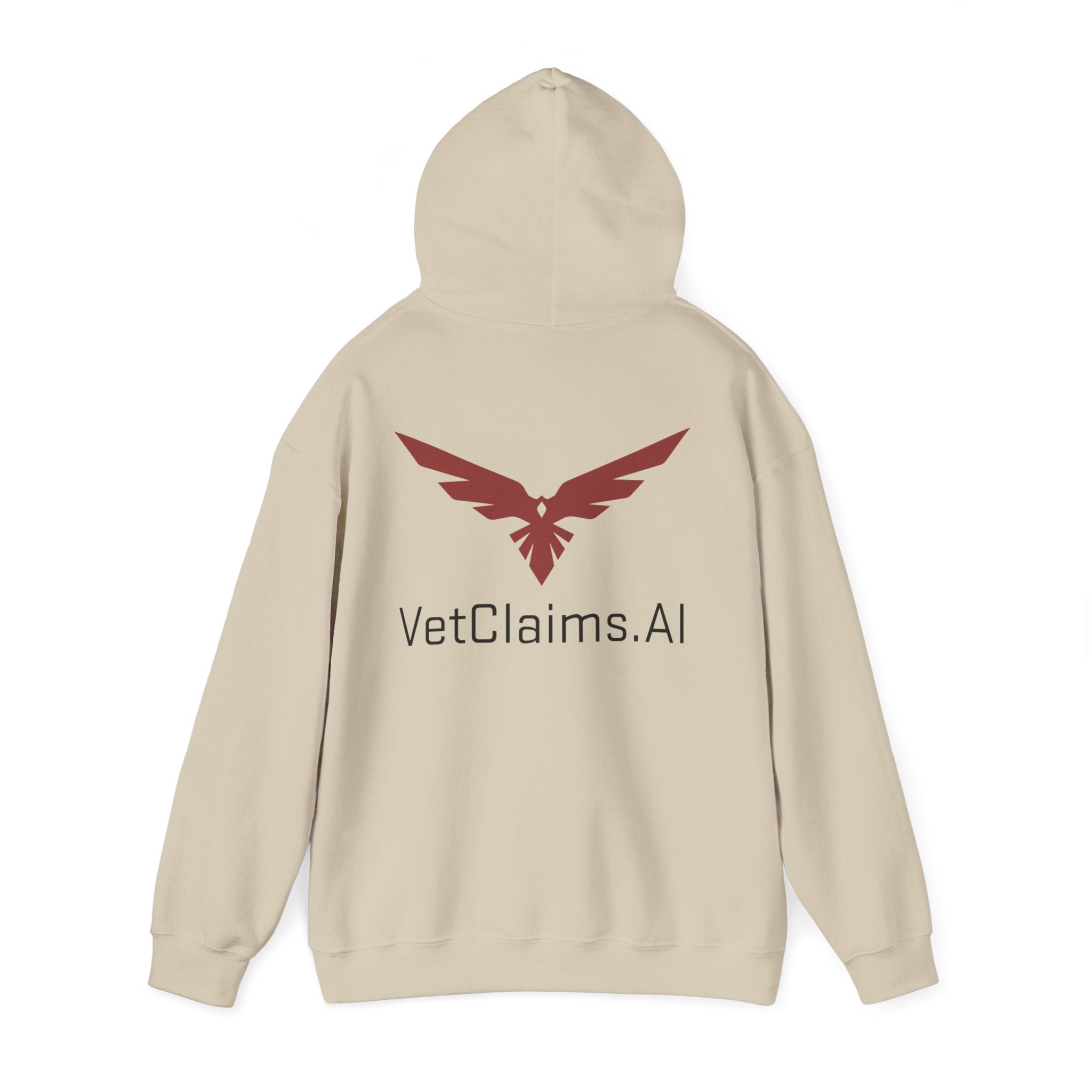 VetClaims.ai Logo Hoodie — Tech Vet Claims AI Pullover