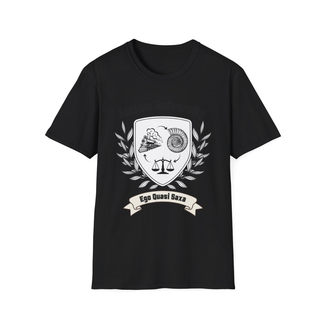 Autism University Crest T-Shirt — "Ego Quasi Saxa" Inspirational Awareness Tee